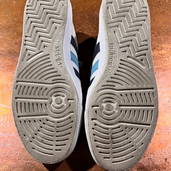 Adidas Nora Shoes | Men's 8.5 | White/Light Blue/Navy - Picture 7 of 7